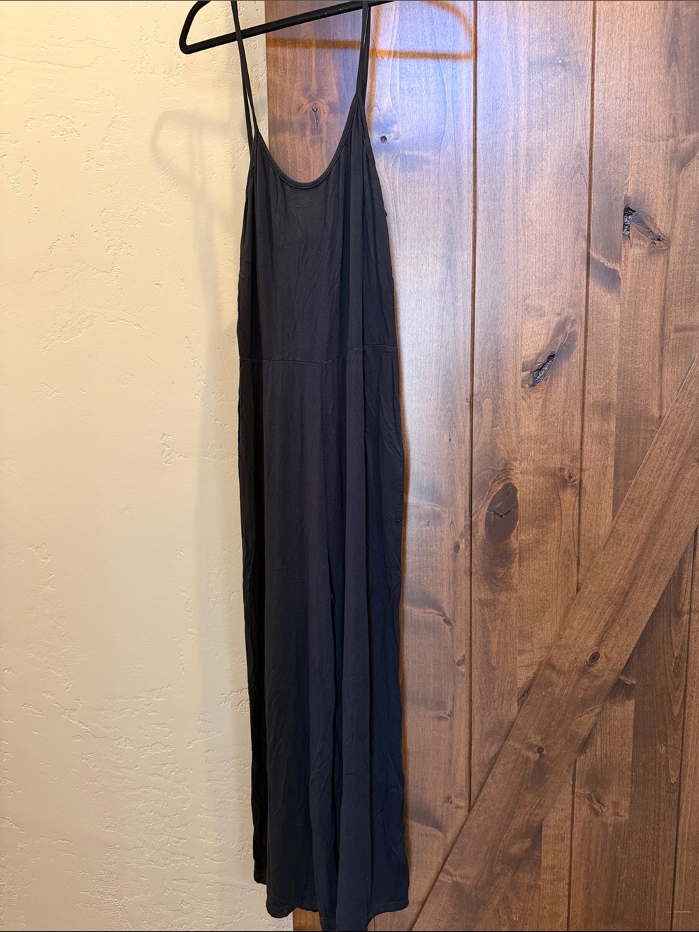 Women's Black jumpsuit with Spaghetti Straps